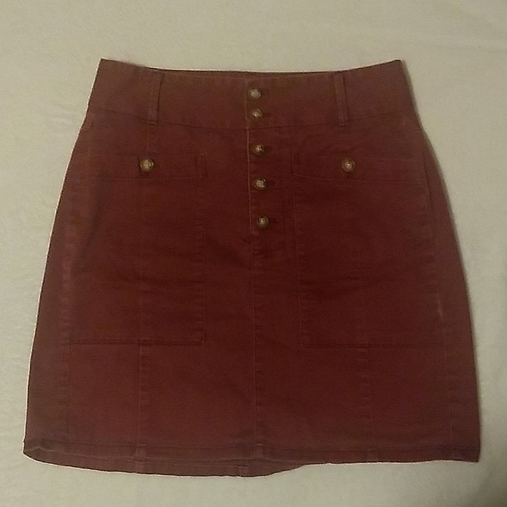 Burgundy Loft Skirt